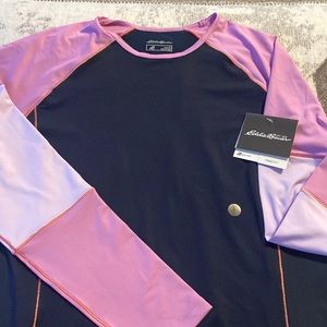 New with tags L Eddie Bauer running long sleeve shirt women’s